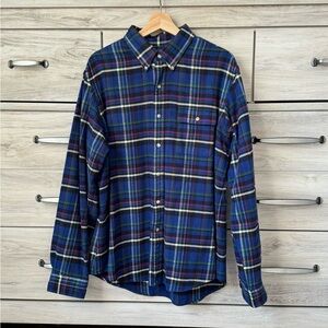 Ralph Lauren Blue Multicolor with soft cotton flannel and classic plaid pattern